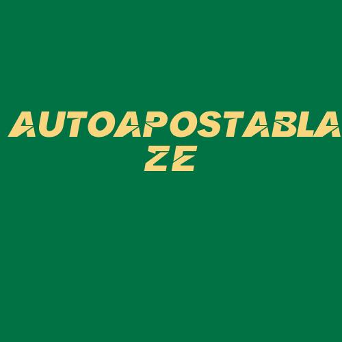 Logo da AUTOAPOSTABLAZE